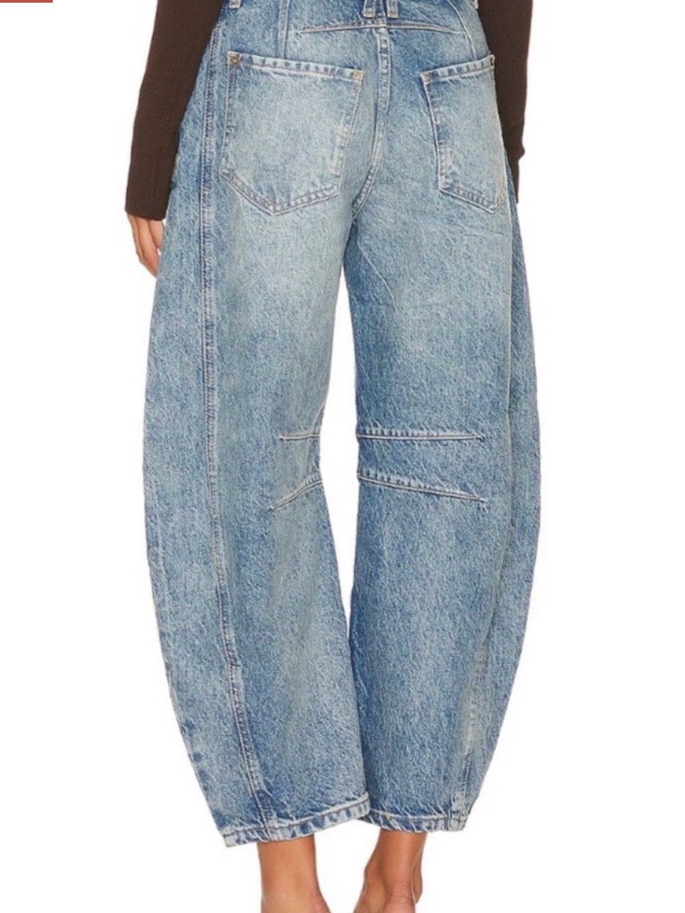 NEW Free People Lucky You mid rise barrel jeans - Picture 3 of 8